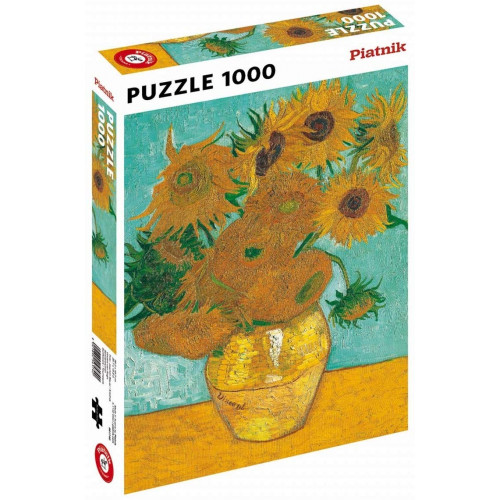 Puzzle Piatnik "Vincent van Gogh - Floarea Soarelui", 1000 piese, dimensiune 68 x 48 cm, produs in Austria