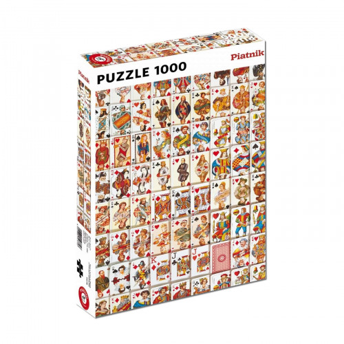 Puzzle Piatnik "Carti de joc", 1000 piese, dimensiune 68 x 48 cm, produs in Austria
