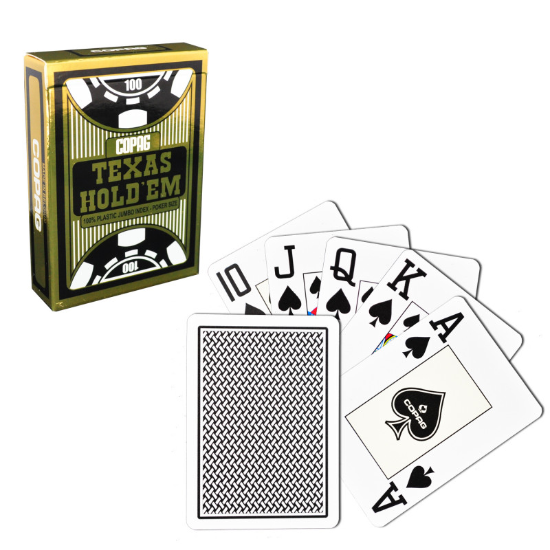 Definitive section Imprisonment Carti de joc poker, Texas Hold'em, profesionale, 100% plastic, culoare spate  negru