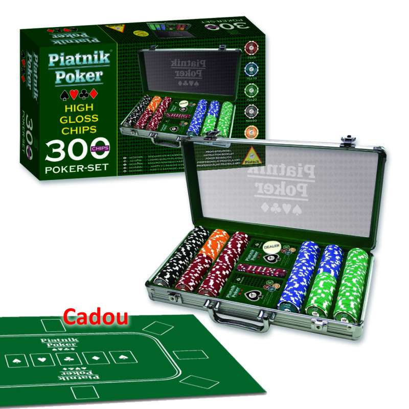 indoor Borrowed dealer Set poker profesional Piatnik (Austria), 300 jetoane