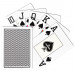 Carti de joc poker, Texas Hold'em, profesionale, 100% plastic,  index mare, culoare spate negru