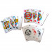 Set carti de joc Piatnik "Super Luxe",  2 pachete a 52 de carti + 3 jokeri, figuri cu grafica in stil francez