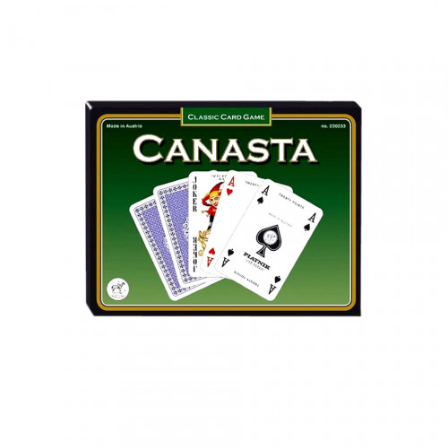 Set de 2 pachete de carti de joc Piatnik, Canasta, cu value points