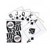 Set carti de joc poker, oficiale World Series of Poker - WSOP, de competitie, 100% plastic, index mare, 2 pachete, culoare spate negru, respectiv rosu