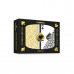 Set carti de joc Copag 1546 (Brazilia), 100% plastic, 2 pachete, auriu si negru, in cutie de plastic