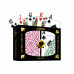 Set carti de joc poker Copag 1546 (Brazilia), 100% plastic, 2 pachete, burgundy si green, in cutie de plastic