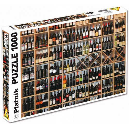 Puzzle Piatnik "Sticle cu vin", 1000 piese, dimensiune 68 x 48 cm, produs in Austria