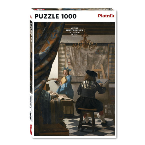 Puzzle Piatnik "Vermeer - The Art of Painting", 1000 piese, dimensiune 68 x 48 cm, produs in Austria