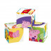 Set 6 Puzzle-uri cu Cuburi Clementoni, Peppa Pig, pentru copii de peste 2 ani
