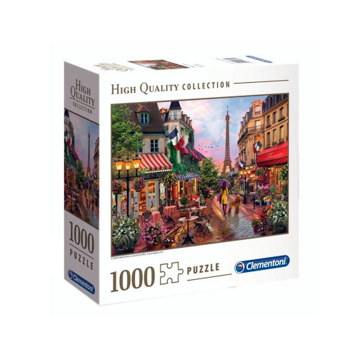 Puzzle Clementoni High Quality Collection "Flowers in Paris", 1000 piese, 69 x 50 cm, produs in Italia