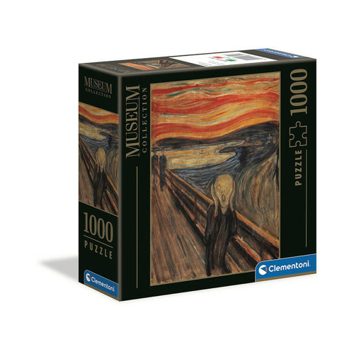 Puzzle Clementoni Museum Collection "Edvard Munch - The Scream", 1000 piese, dimensiuni 69 x 50 cm