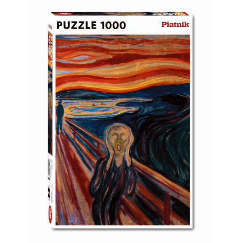 Puzzle Piatnik "Edvard Munch - The scream", 1000 piese, dimensiune 68 x 48 cm, produs in Austria