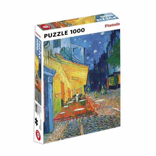 Puzzle Piatnik "Vincent van Gogh - Terasa de cafenea seara", 1000 piese, dimensiune 68 x 48 cm, produs in Austria